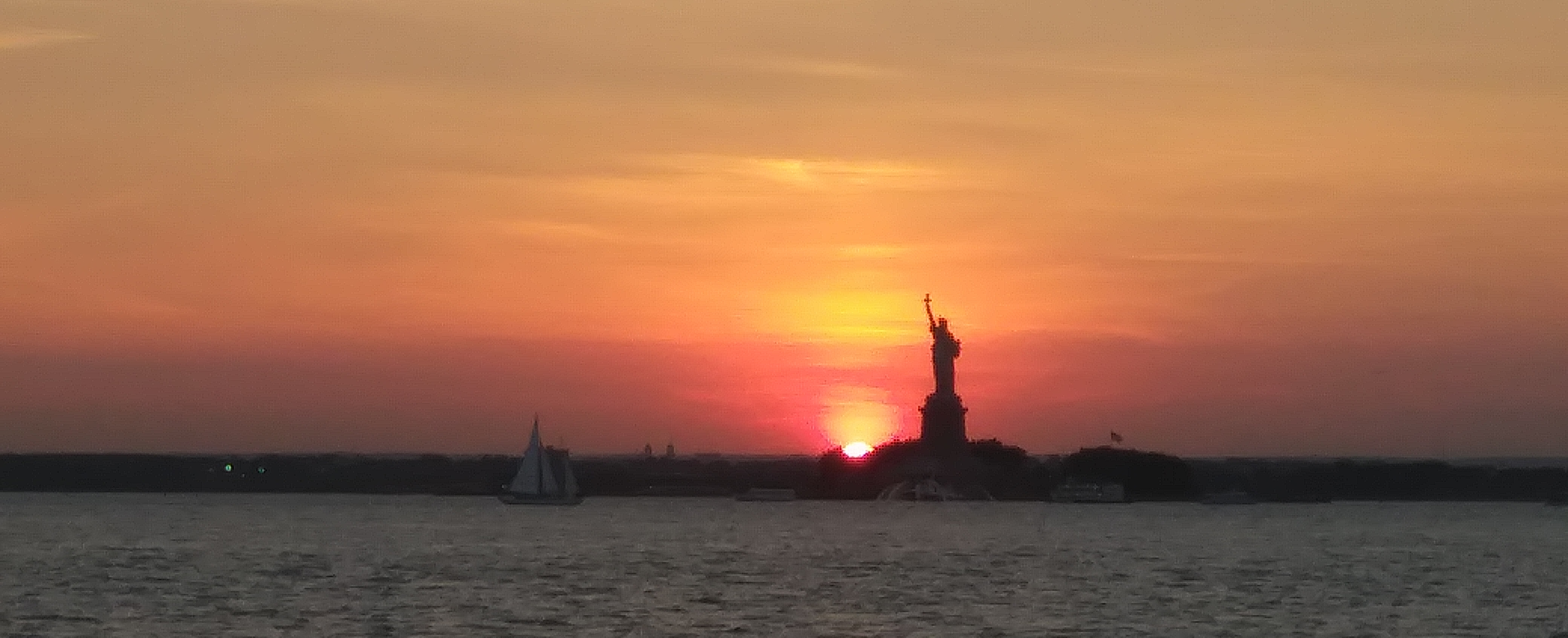 Sunset Behind Liberty